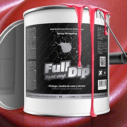 Full DIP Bidon 4L Rouge métallisé vinyle Liquide