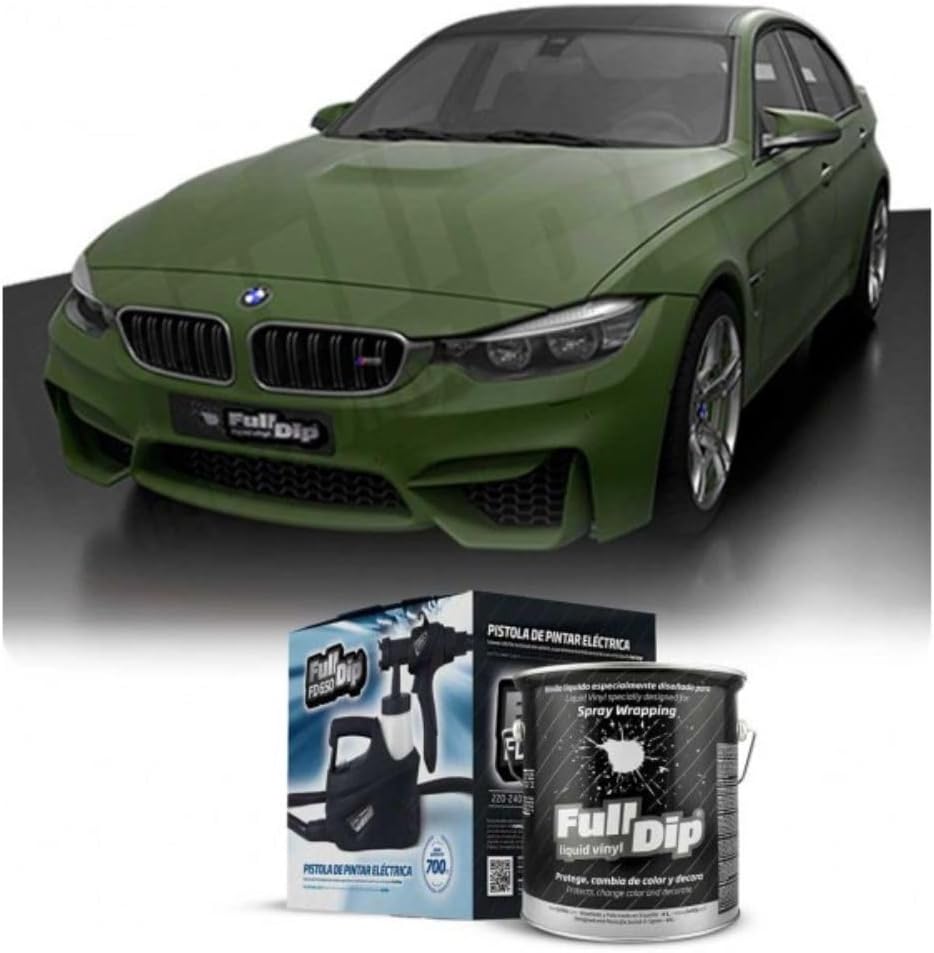 Full Dip Liquid Vinyl Paint Kit - 4 Litre Size + Electric Spray