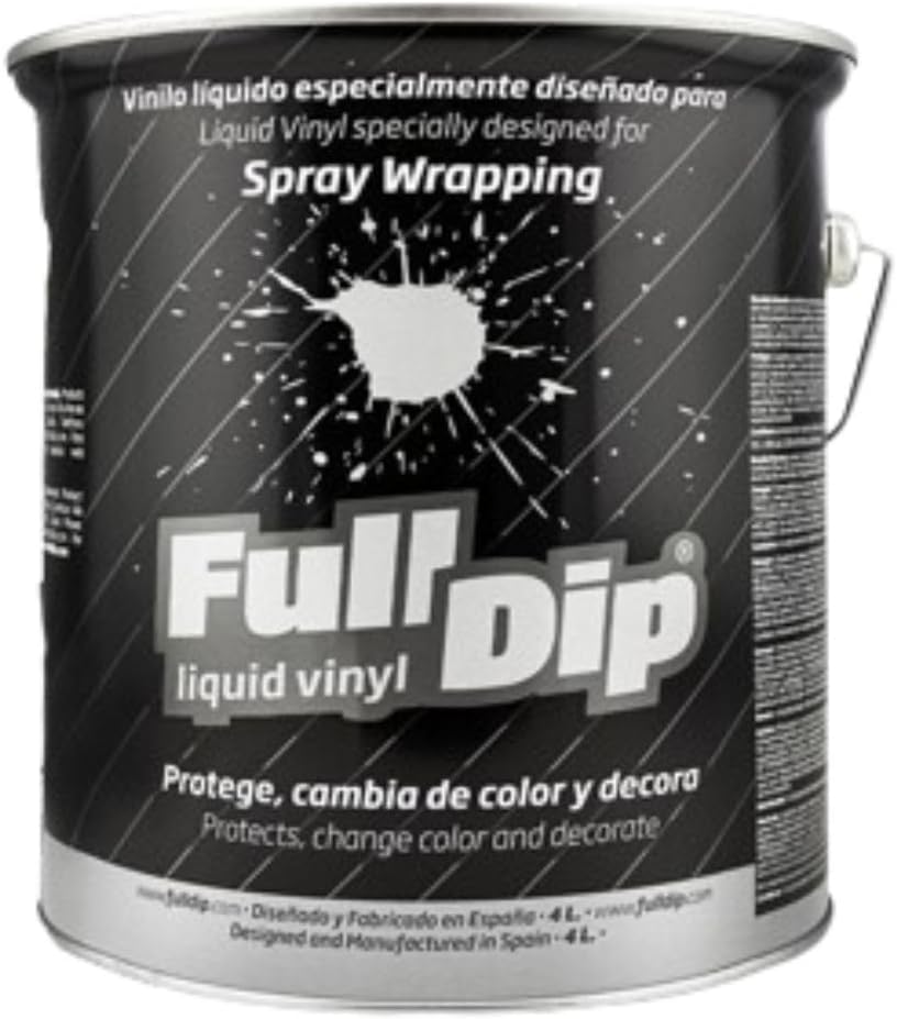 Full Dip Peinture vinyle liquide Noir mat Bidon de 4 l