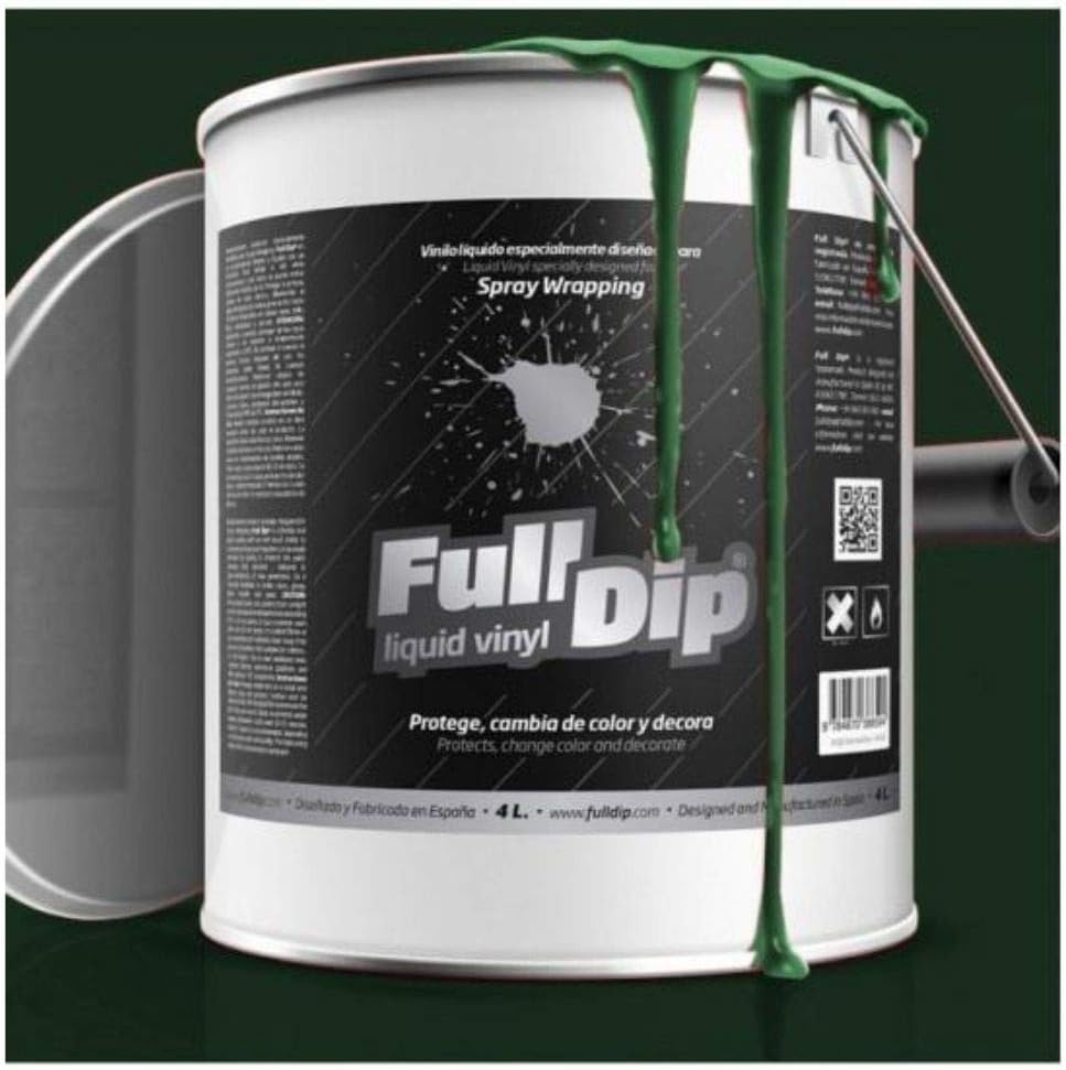 AutoFullCar - Full Dip Peinture pour voiture Vert militaire Flacon 4 litres - Prêt à appliquer