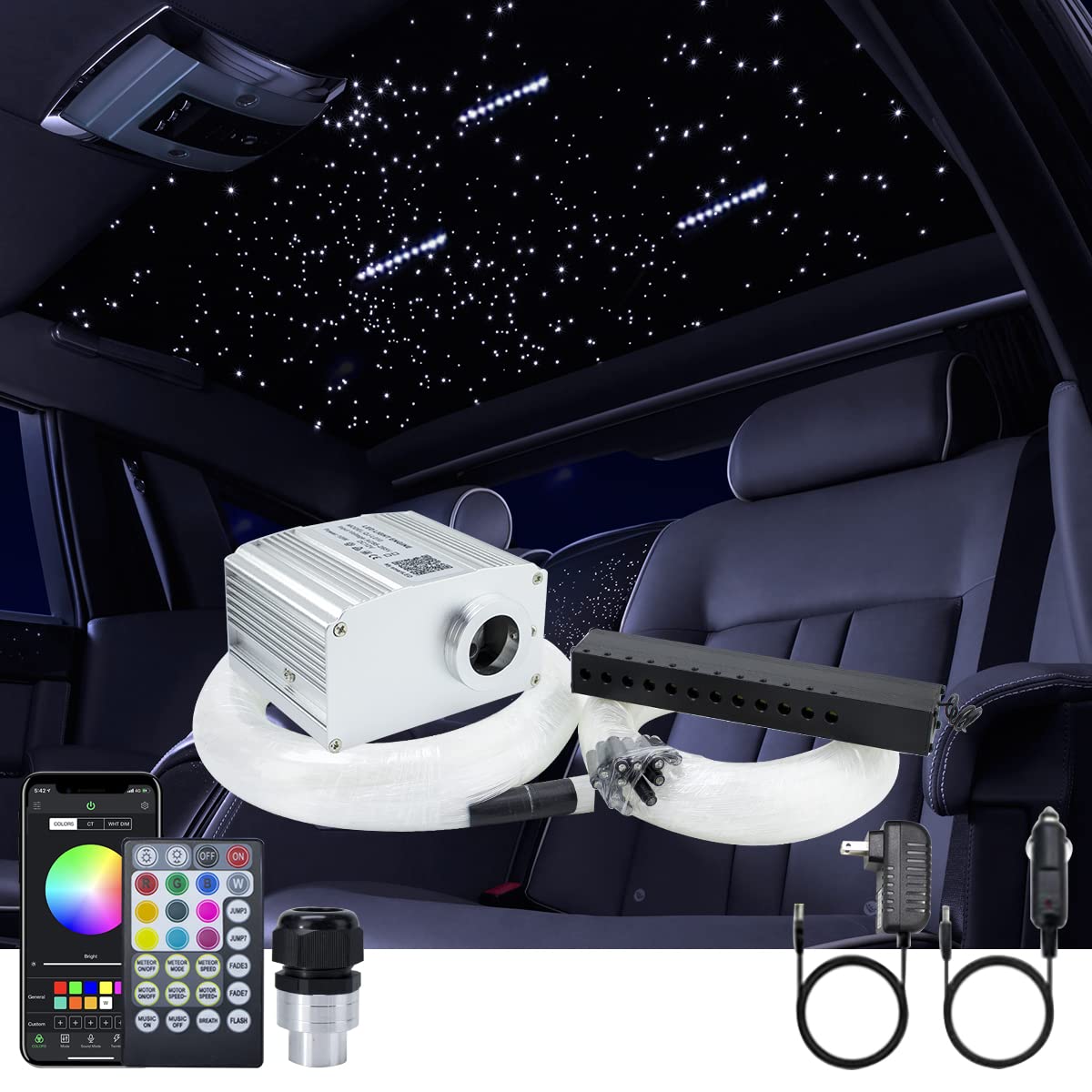 10W LED étoile à Fibre optique Kit