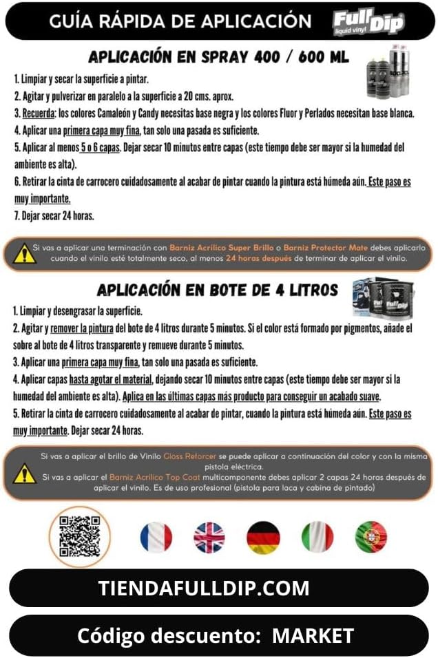 AutoFullCar Pack Full Dip Anthracite Métallisé Pot 4 litres Vinyle Liquide FULLDIP Prêt à peindre