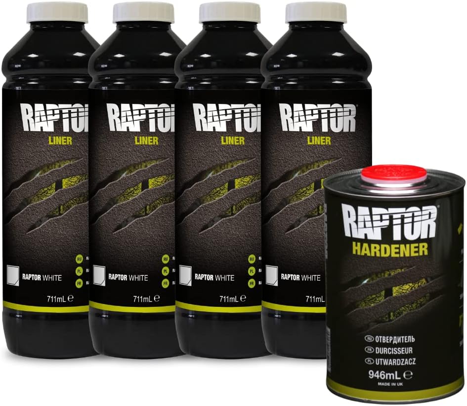 U-POL Raptor Protective Coating Kit – 4 Bottles of 3.79 Litres