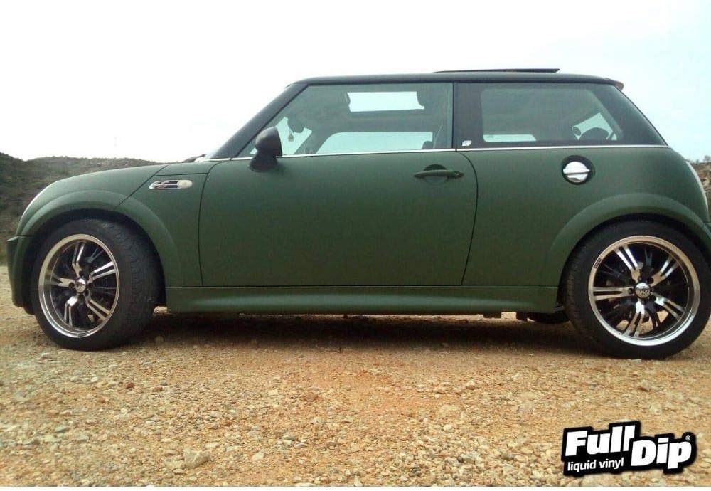 AutoFullCar - Full Dip Peinture pour voiture Vert militaire Flacon 4 litres - Prêt à appliquer