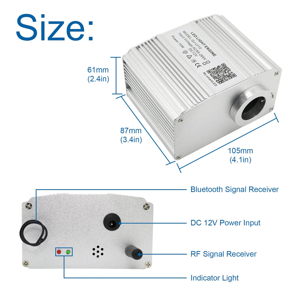 10W LED étoile à Fibre optique Kit