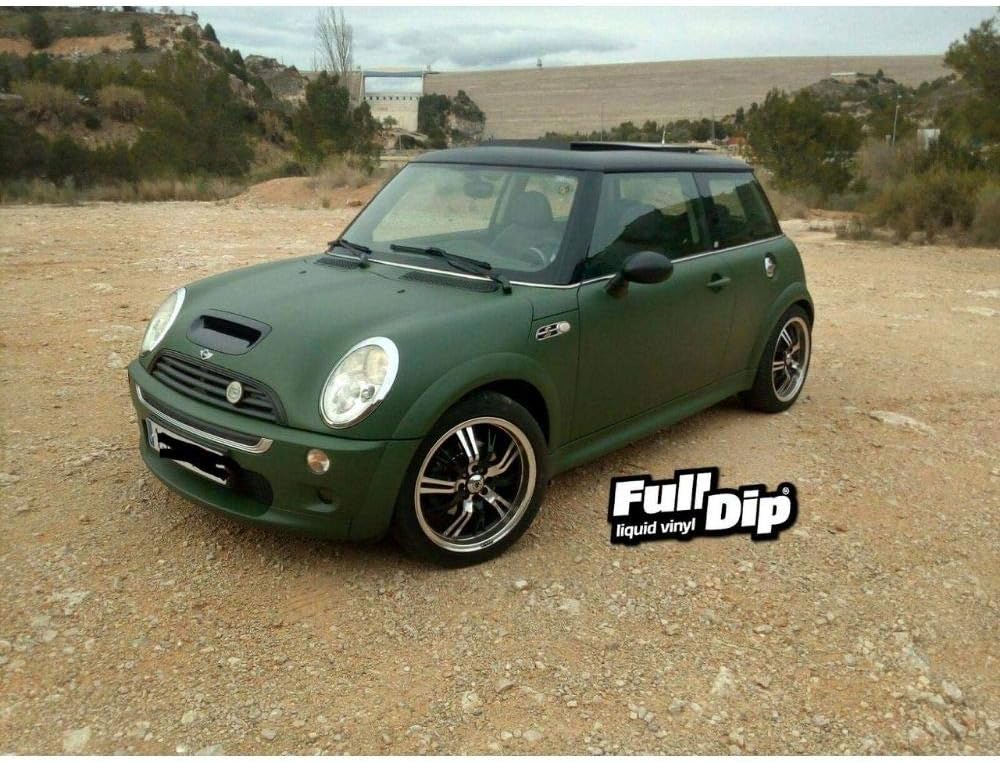 AutoFullCar - Full Dip Peinture pour voiture Vert militaire Flacon 4 litres - Prêt à appliquer