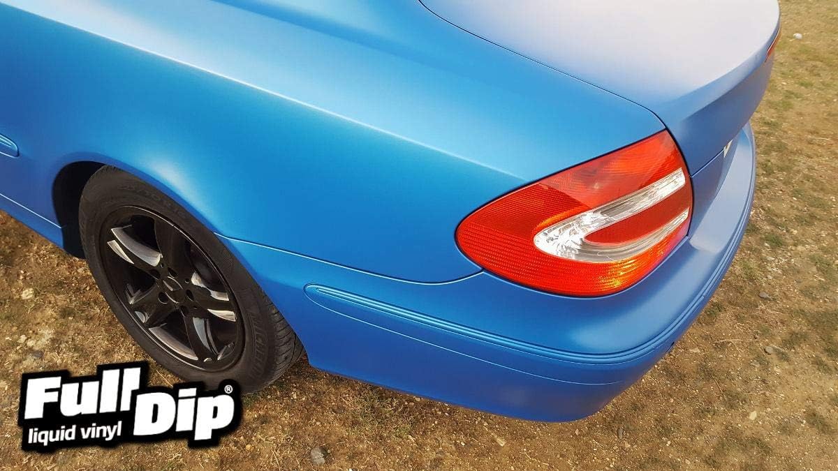 AutoFullCar - Vinyle liquide Full Dip - Bleu métallisé - Format pot 4 litres - Prêt à appliquer