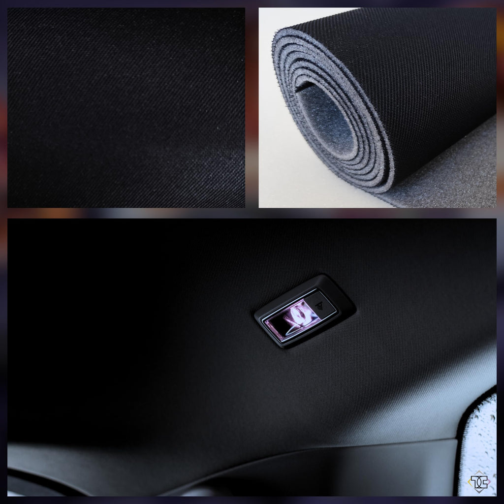 Ciel de toit de voiture, Gris clair, 300 cm x 180 cm