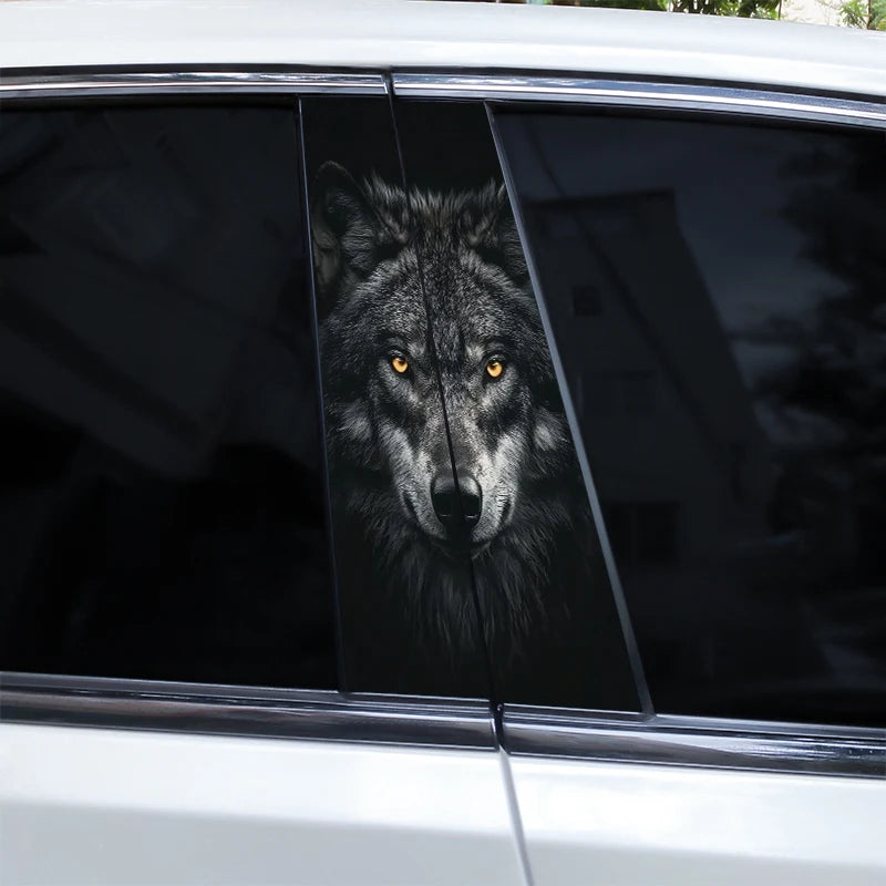 2pcs Wolf Eyes Animal Car