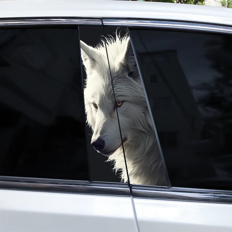 2pcs Wolf Eyes Animal Car