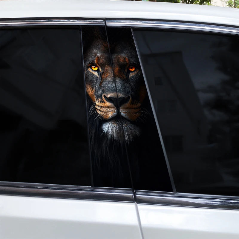 2pcs Lion Animal Car