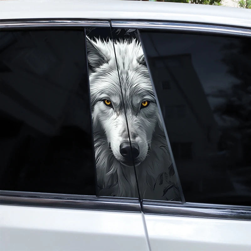 2pcs Wolf Eyes Animal Car