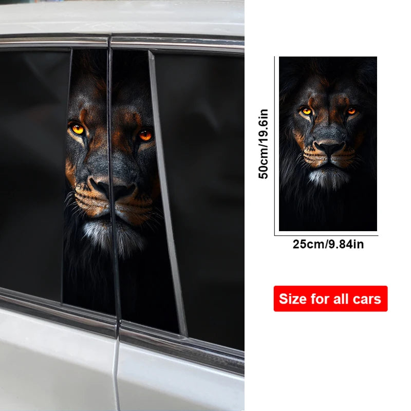 2pcs Lion Animal Car