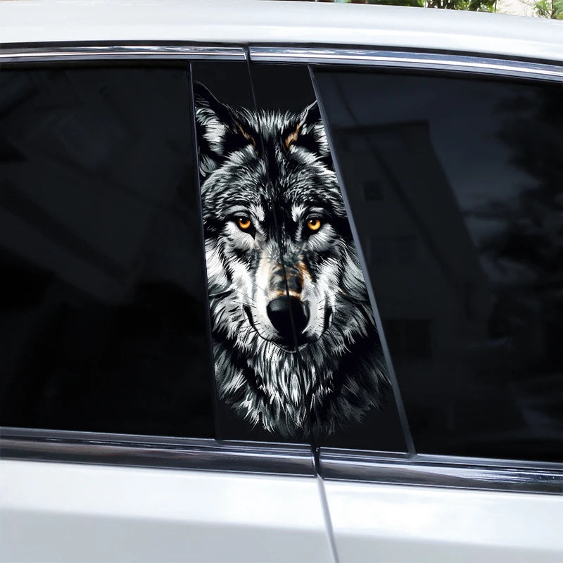 2pcs Wolf Eyes Animal Car