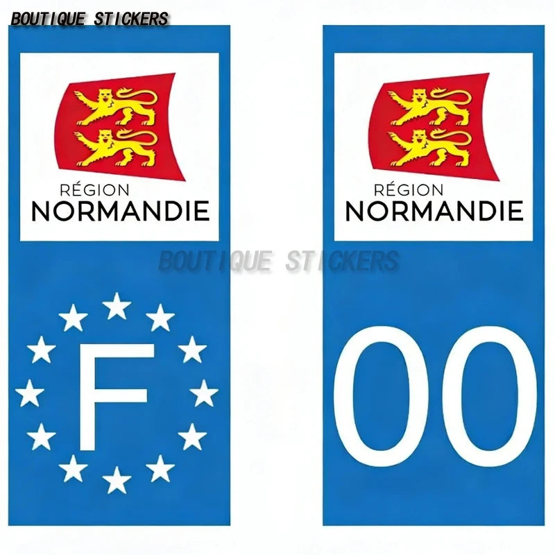 2Pcs European country flags, Switzerland, Russia, Germany, Spain, United States, license plate stickers, waterproof PVC stickers