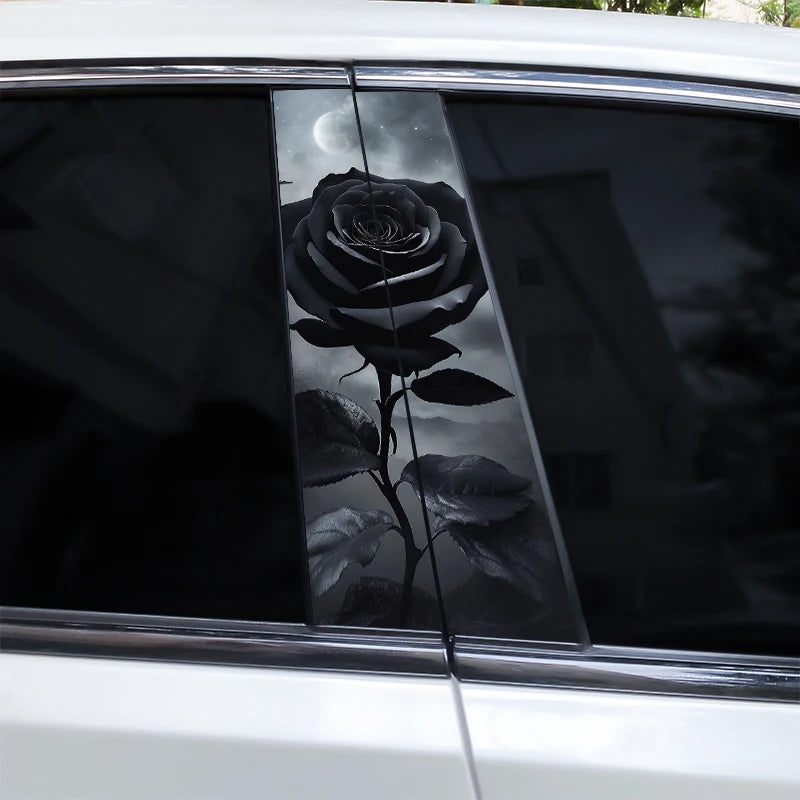 2pcs Flame Rose Car