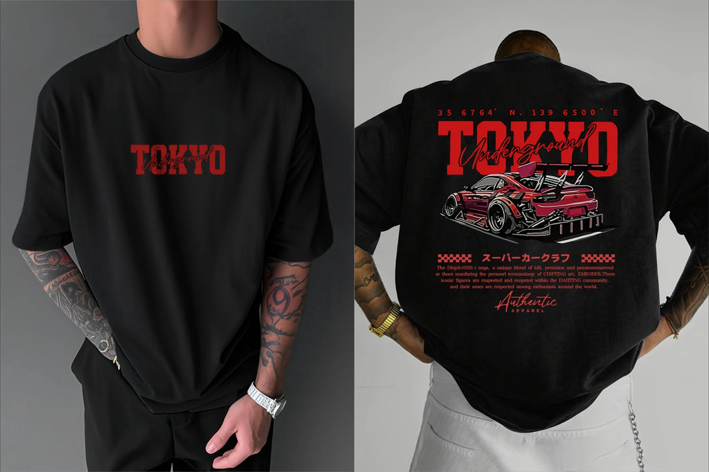 Graphic T Shirt Loose Fit Tee Tokyo