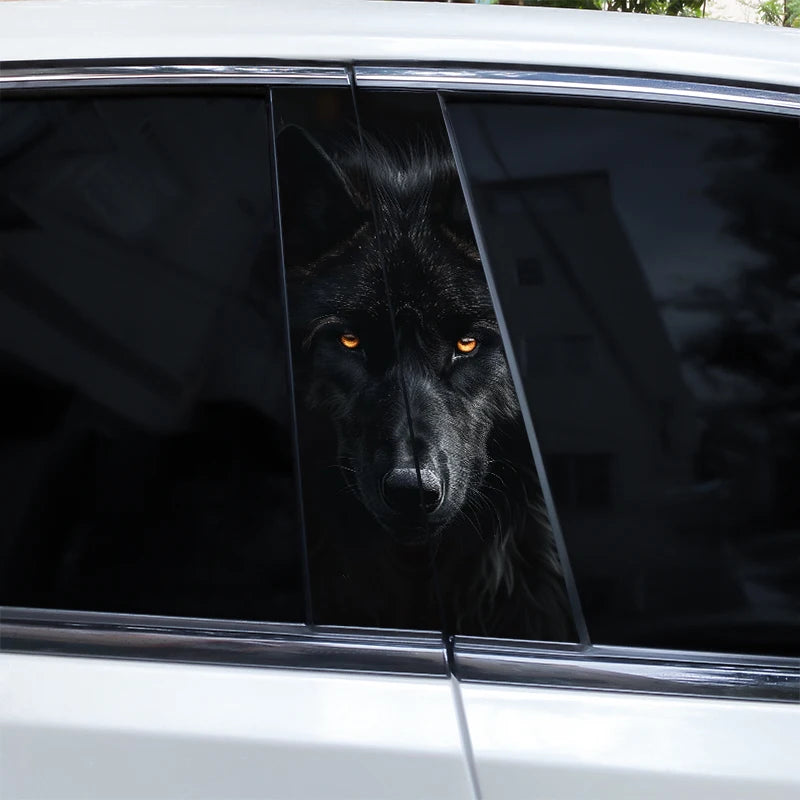 2pcs Wolf Eyes Animal Car