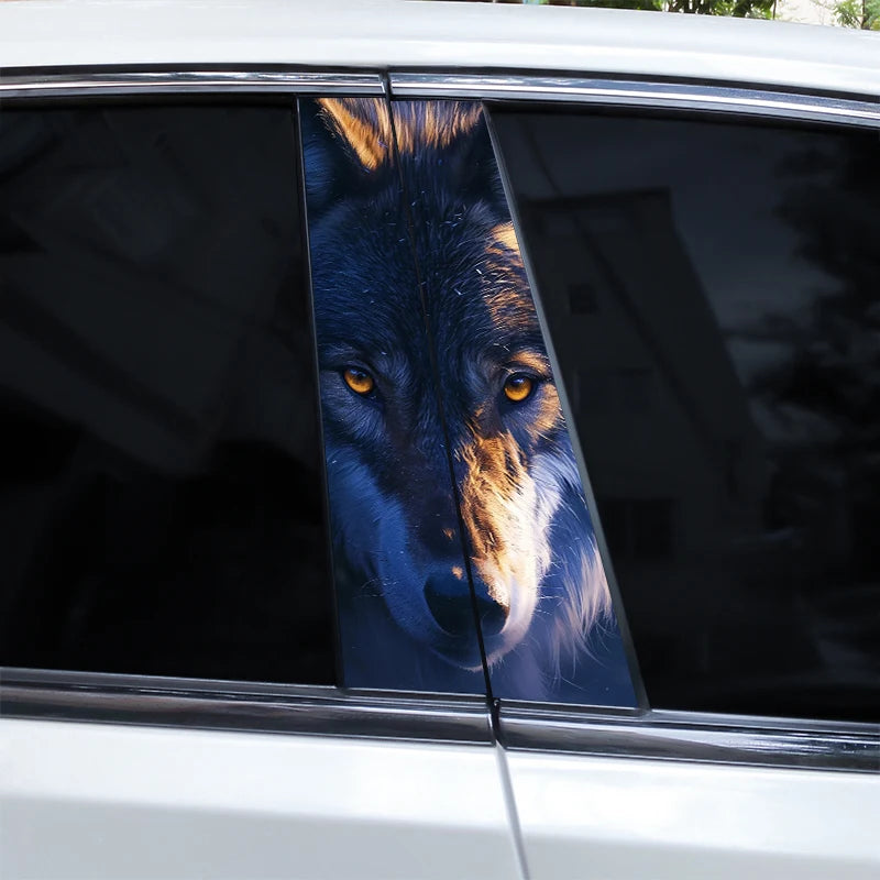2pcs Wolf Eyes Animal Car