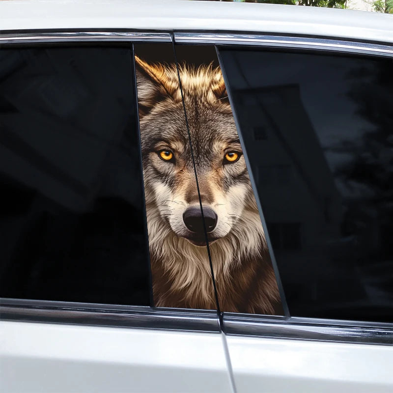 2pcs Wolf Eyes Animal Car