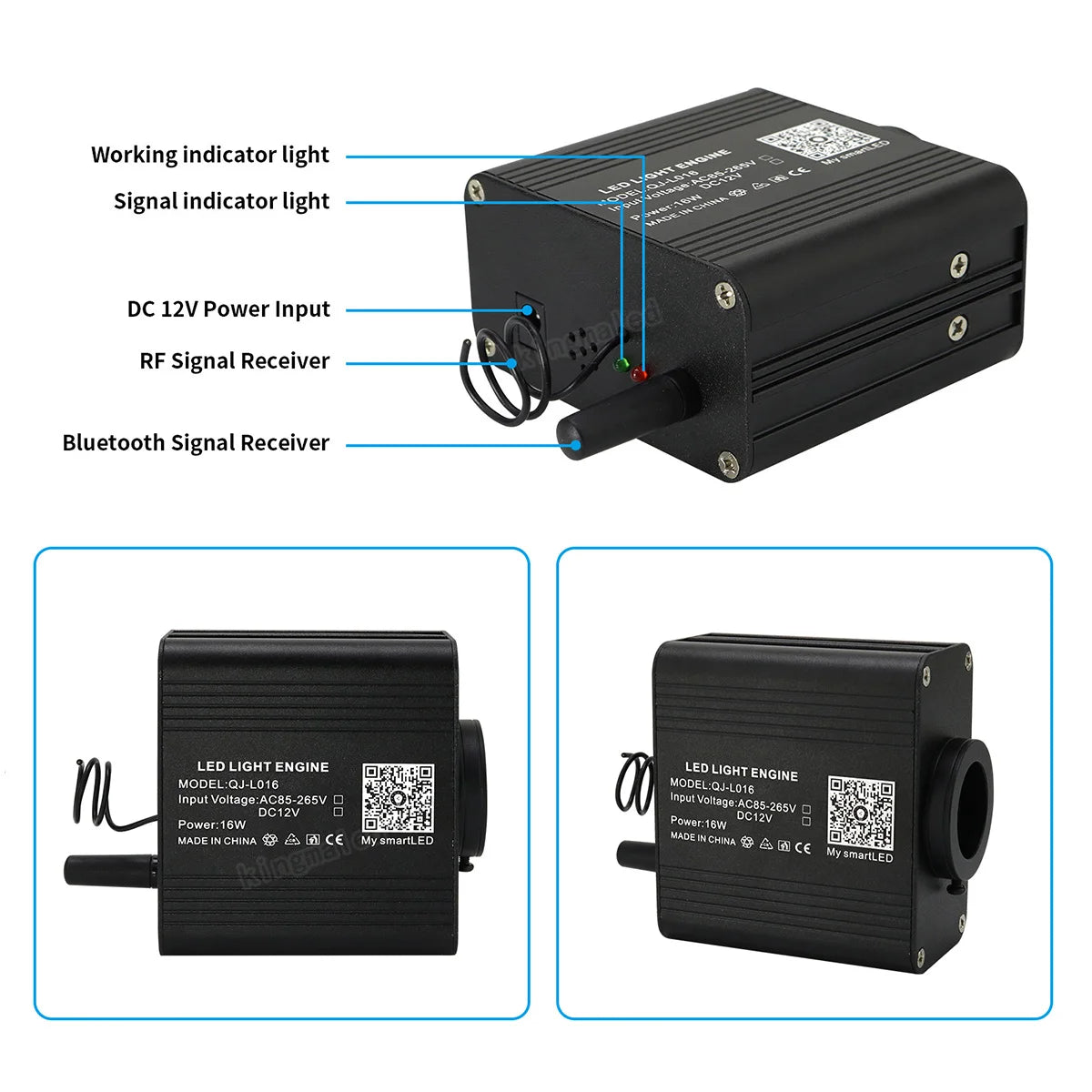 kit 200 fibres optique ciel étoilé