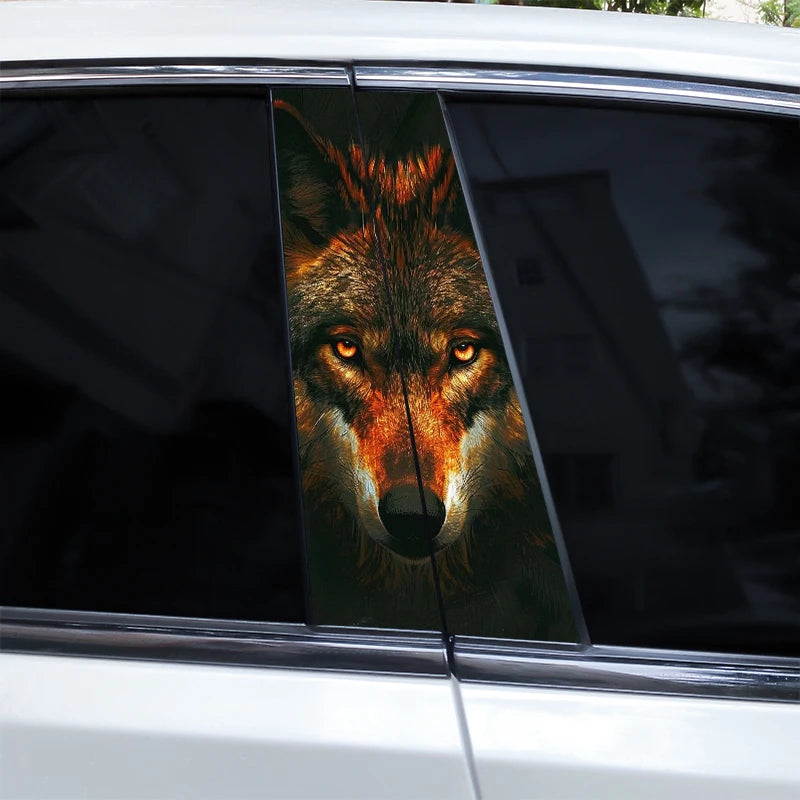 2pcs Wolf Eyes Animal Car