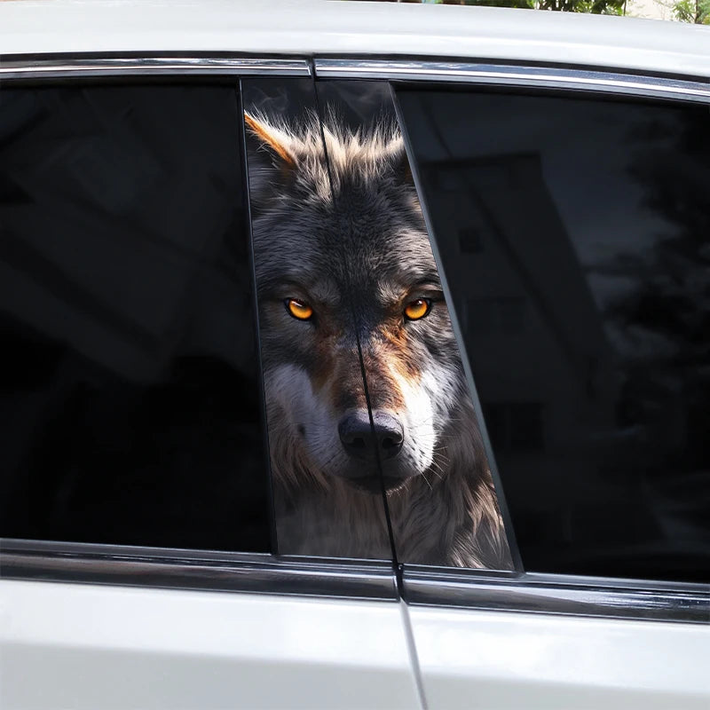 2pcs Wolf Eyes Animal Car