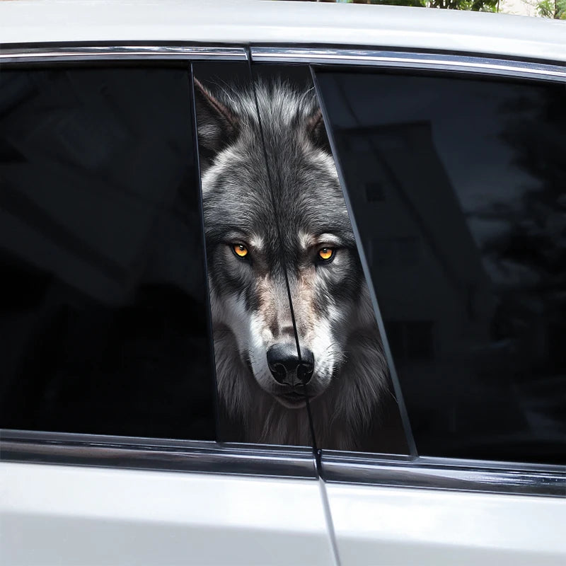 2pcs Wolf Eyes Animal Car