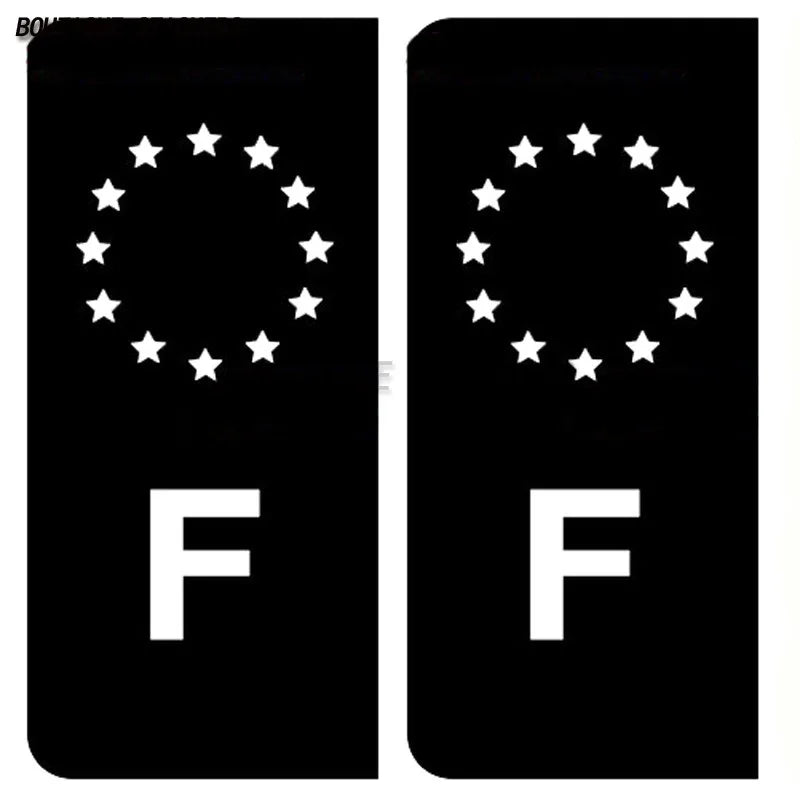 Division des plaques d'immatriculation région F04 PACA  License Plate Department F04 PACA License Plate Stickers