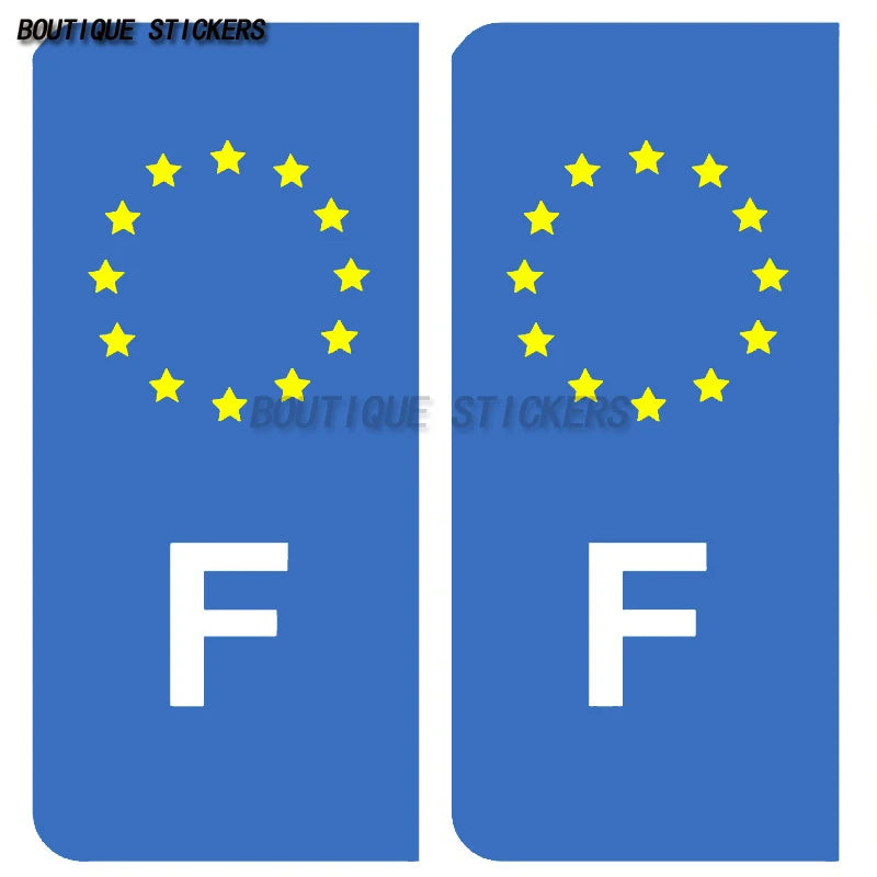 Division des plaques d'immatriculation région F04 PACA  License Plate Department F04 PACA License Plate Stickers