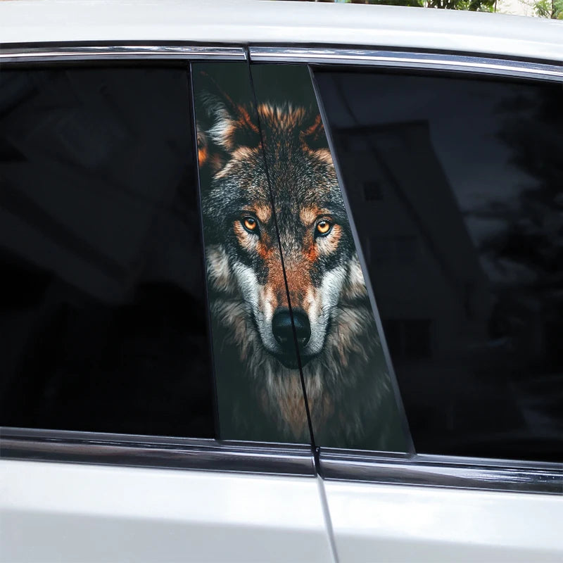 2pcs Wolf Eyes Animal Car