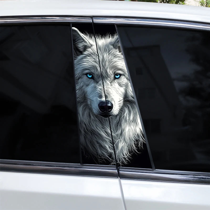 2pcs Wolf Eyes Animal Car