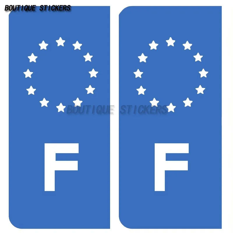 Division des plaques d'immatriculation région F04 PACA  License Plate Department F04 PACA License Plate Stickers