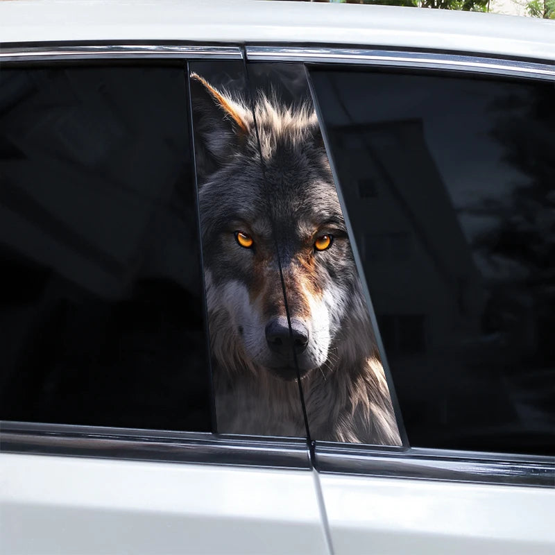 2pcs Wolf Eyes Animal Car