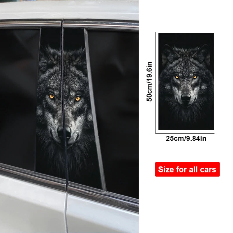 2pcs Wolf Eyes Animal Car